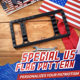 Blackout American Flag License Plate Frame USA Unique Gift
