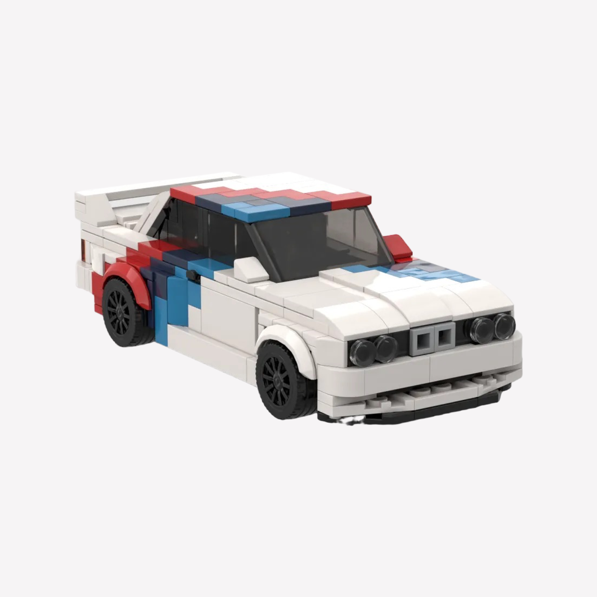 BMW E30 M3 Lego Style Block Kit Bavarian Legend Classic Toy Collectible 455 Pieces