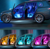 LED Interior Light Kit 4pc Over 16 Million Colors Control By Smart Phone App Plug & Play
